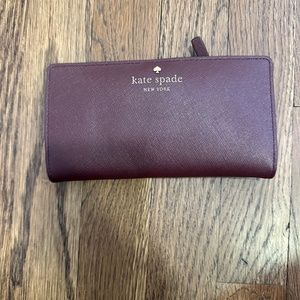 Maroon Kate Spade Wallet